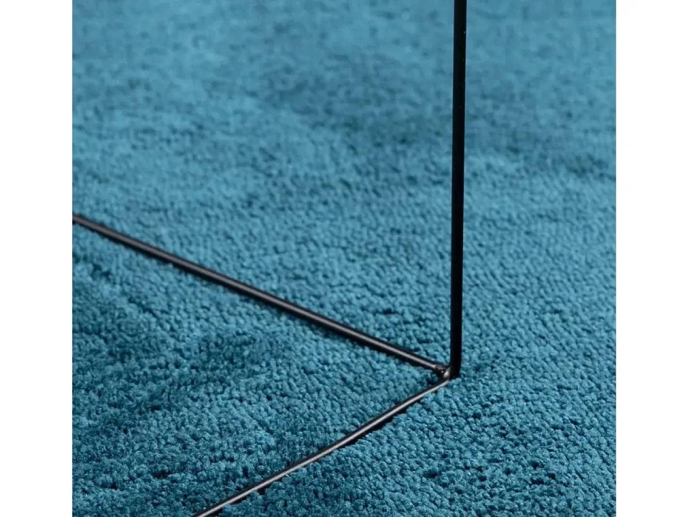 Alfombra de pelo corto OVIEDO turquesa Ø 200 cm Azul Hot