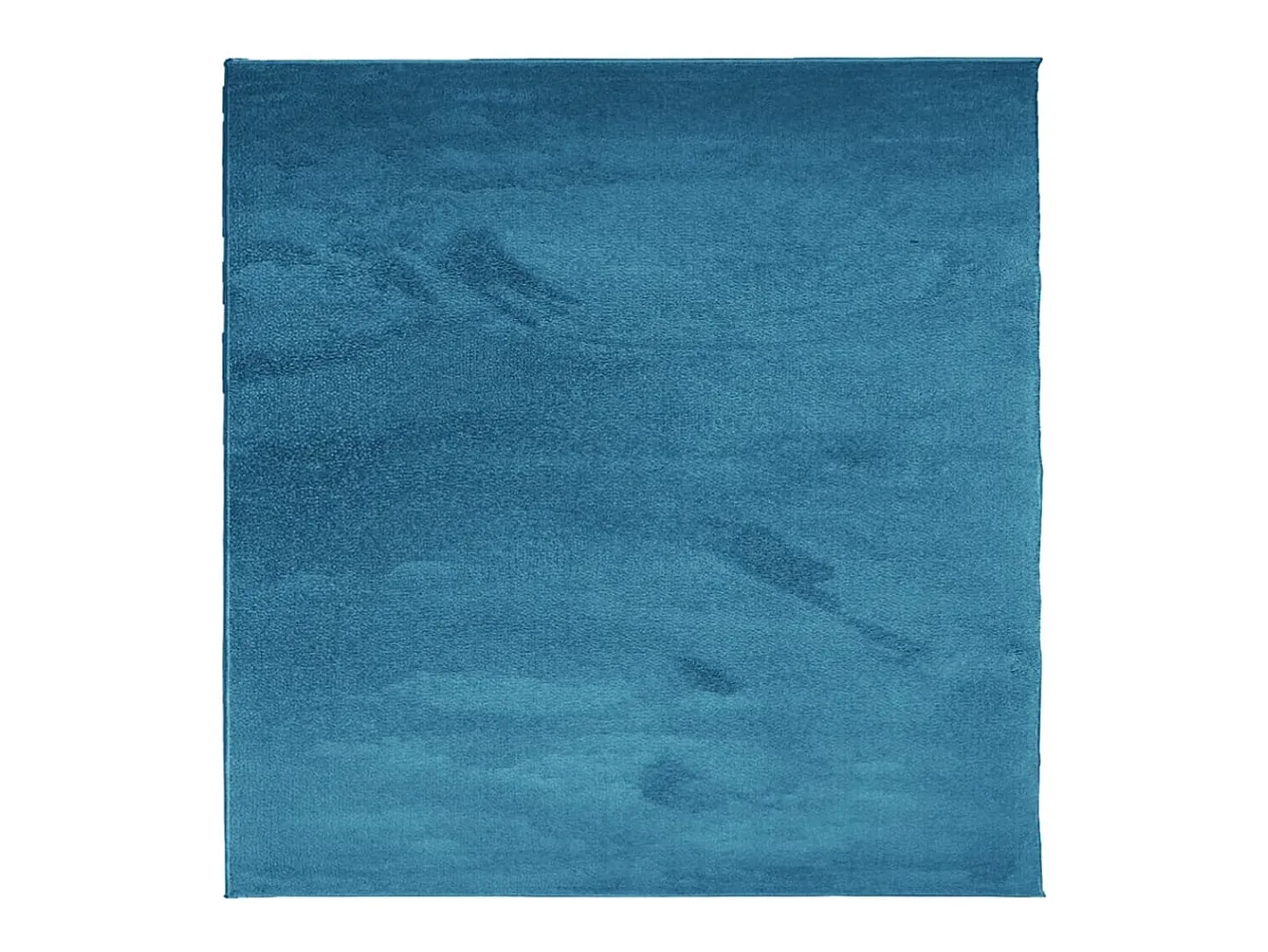 Alfombra de pelo corto OVIEDO turquesa 120x120 cm Azul Discount