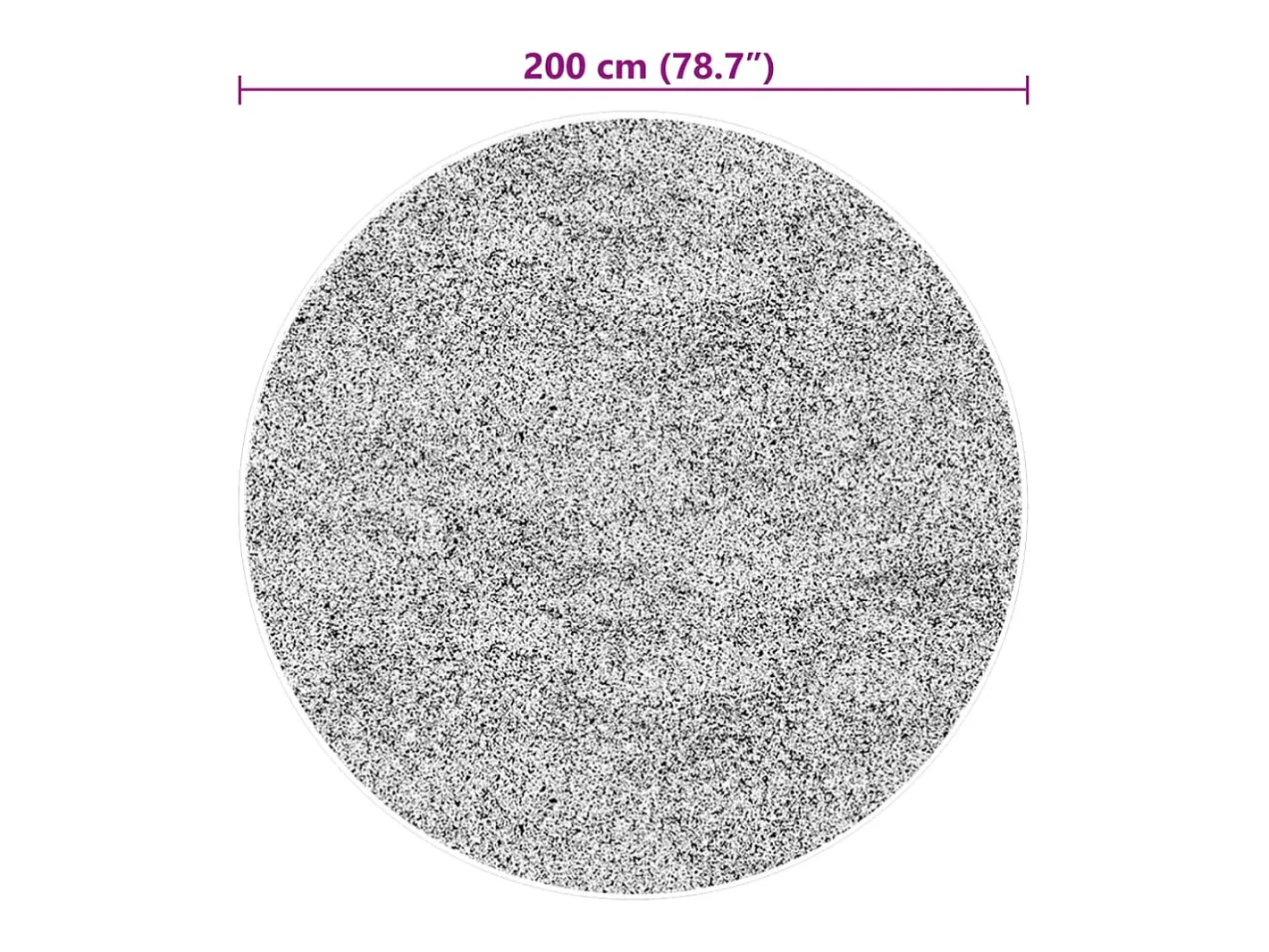 Online Clicnbuy Alfombra de pelo corto suave lavable HUARTE Ø 200 cm Beige