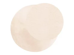 Online Clicnbuy Alfombra de pelo corto suave lavable HUARTE Ø 200 cm Beige