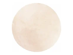 Online Clicnbuy Alfombra de pelo corto suave lavable HUARTE Ø 200 cm Beige