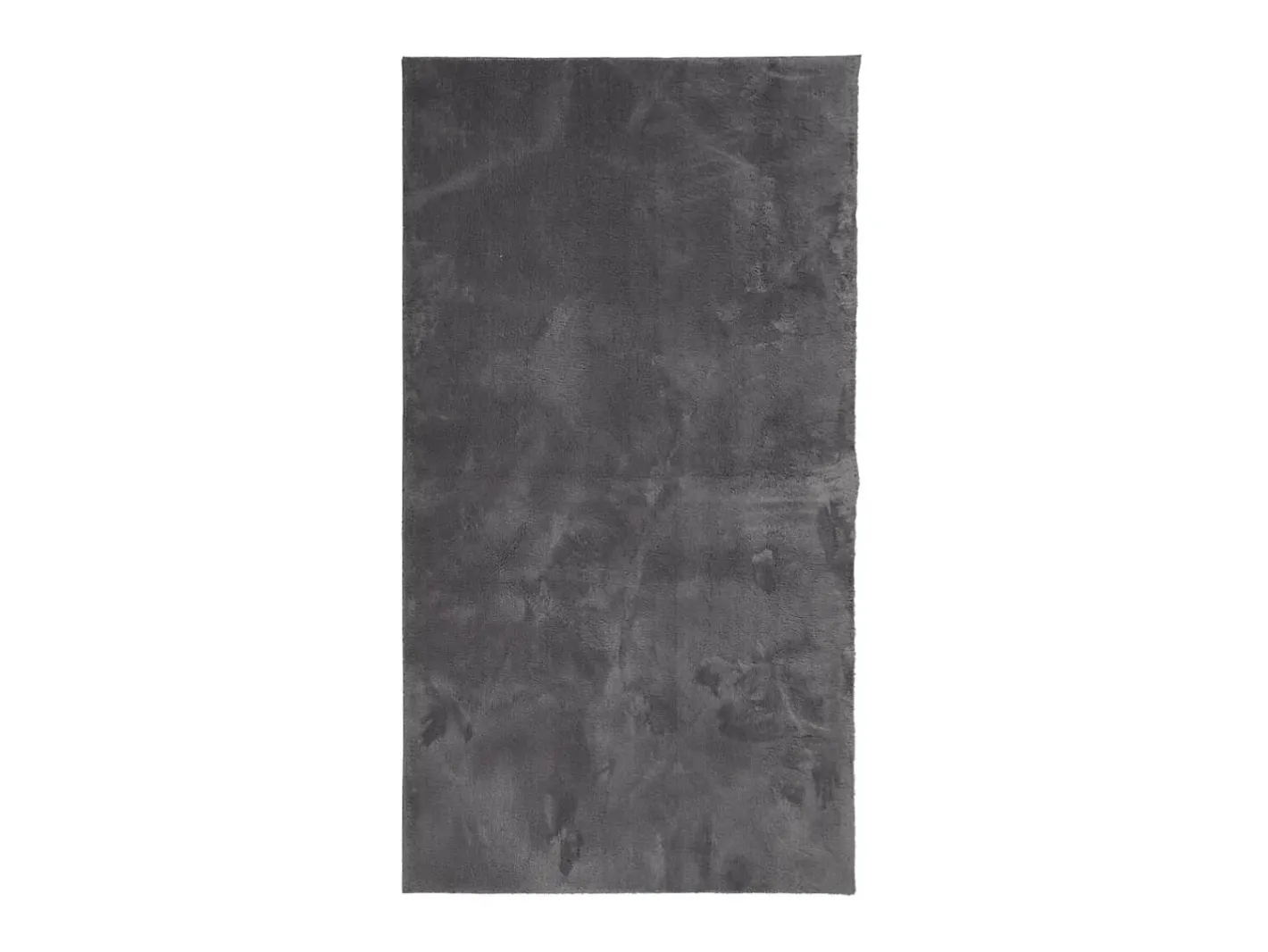 Alfombra De Salón-Alfombra de pelo corto suave lavable HUARTE antracita 60x110 cm ES56722 Gris antracita