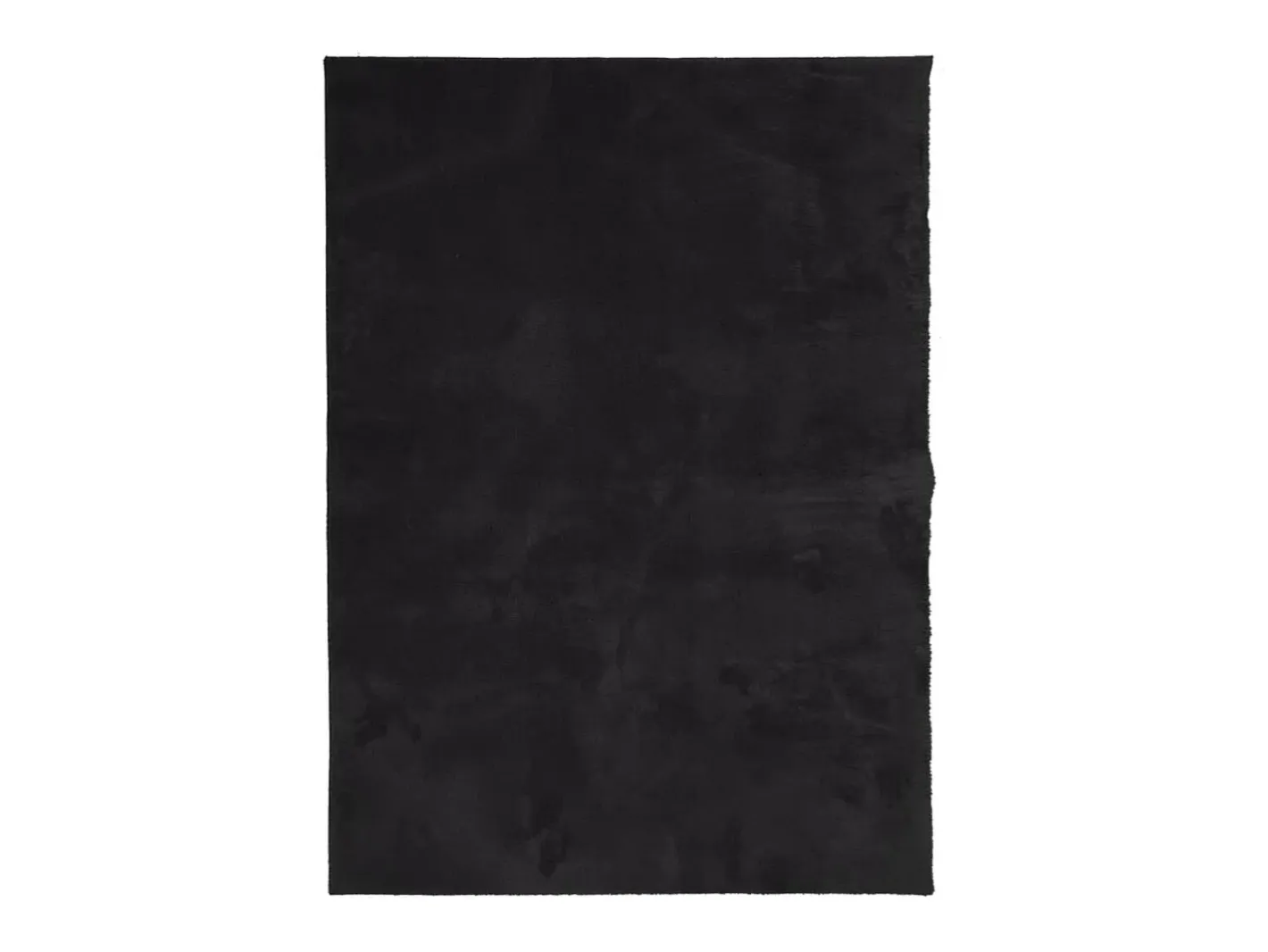 Alfombra De Salón-Alfombra de pelo corto suave lavable HUARTE 200x280 cm ES54810 Negro