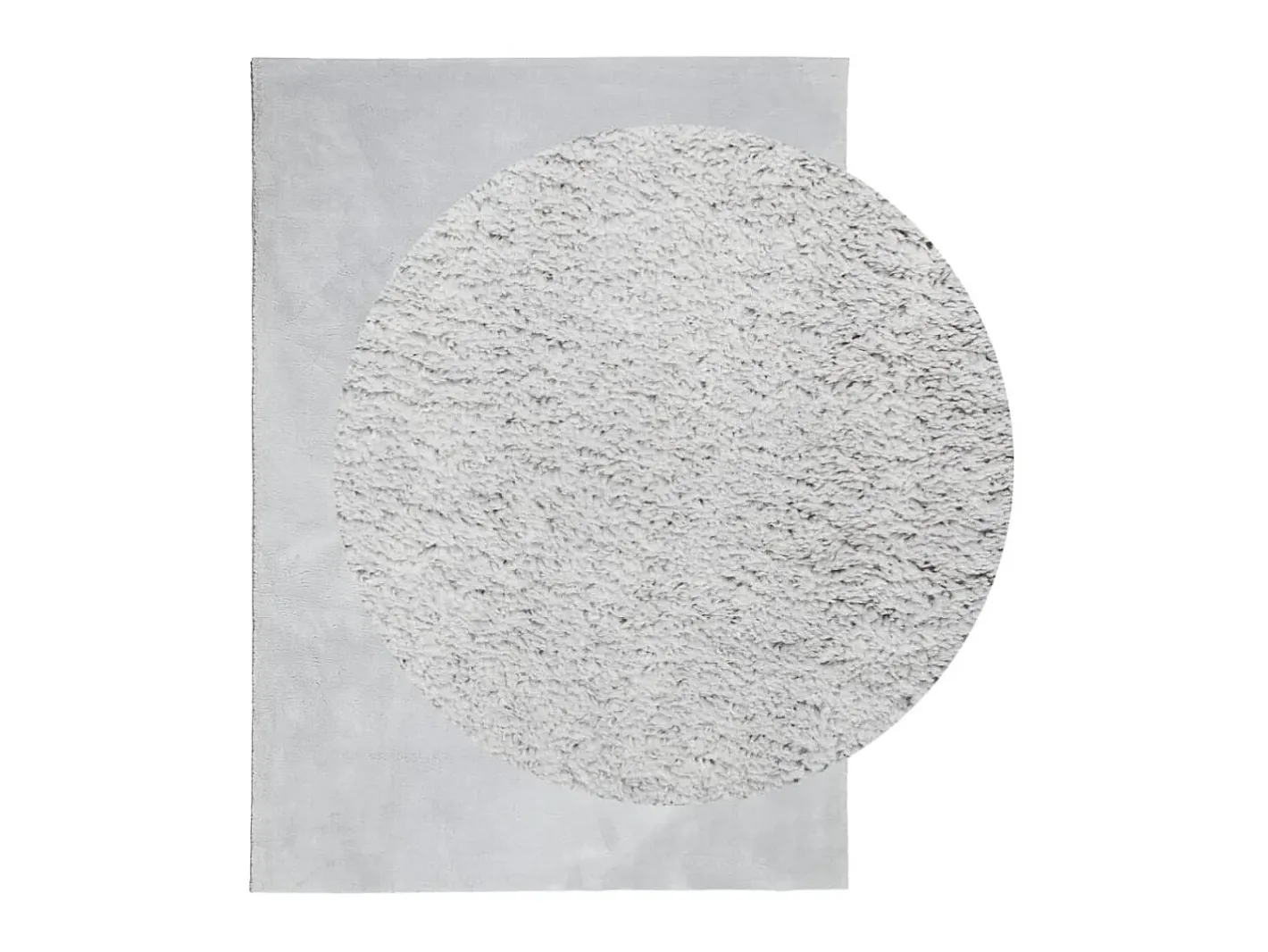 Alfombra de pelo corto suave lavable HUARTE 160x230 cm ES93198 Gris