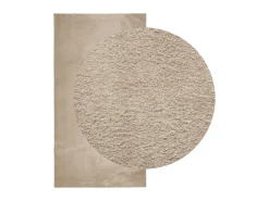 Online Alfombra de pelo corto suave lavable HUARTE arena 60x110 cm ES70871 Marru00f3n
