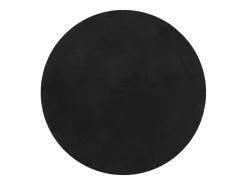 New Clicnbuy Alfombra de pelo corto suave lavable HUARTE Ø 200 cm Negro