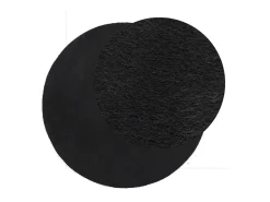 Discount Alfombra de pelo corto suave lavable HUARTE Ø 100 cm ES67928 Negro