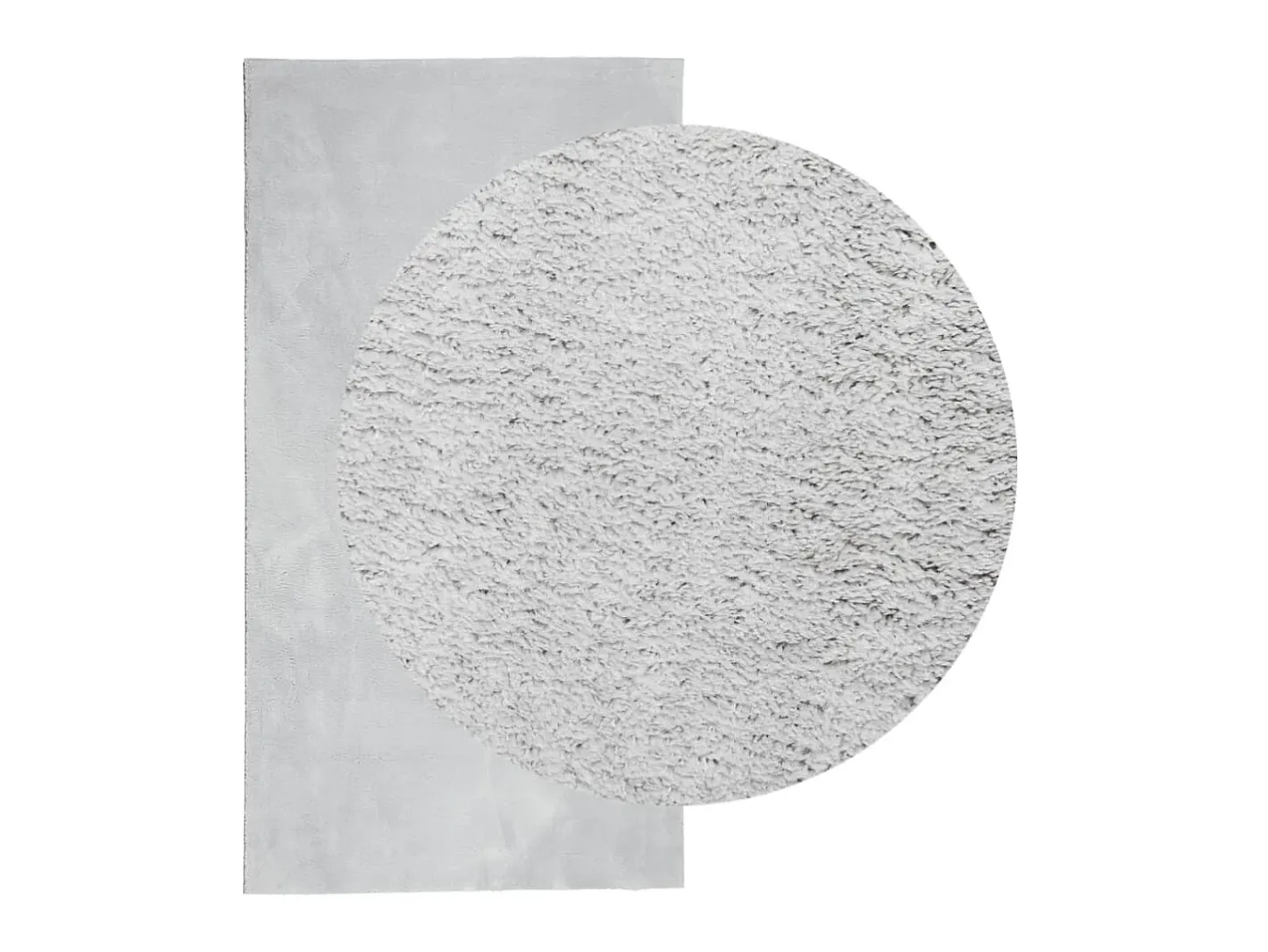 Alfombra De Salón-Alfombra de pelo corto suave lavable HUARTE 80x150 cm ES42902 Gris
