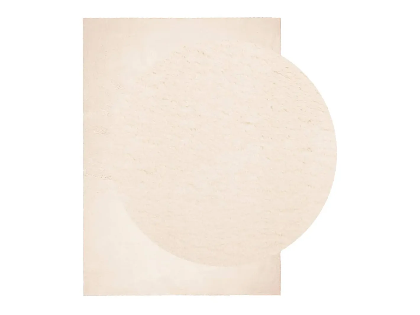 Alfombra de pelo corto suave lavable HUARTE 120x170 cm ES88776 Beige
