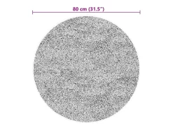 Best Clicnbuy Alfombra de pelo corto suave lavable HUARTE Ø 80 cm Crema