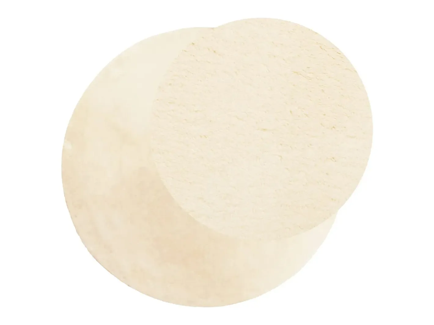 Best Clicnbuy Alfombra de pelo corto suave lavable HUARTE Ø 80 cm Crema