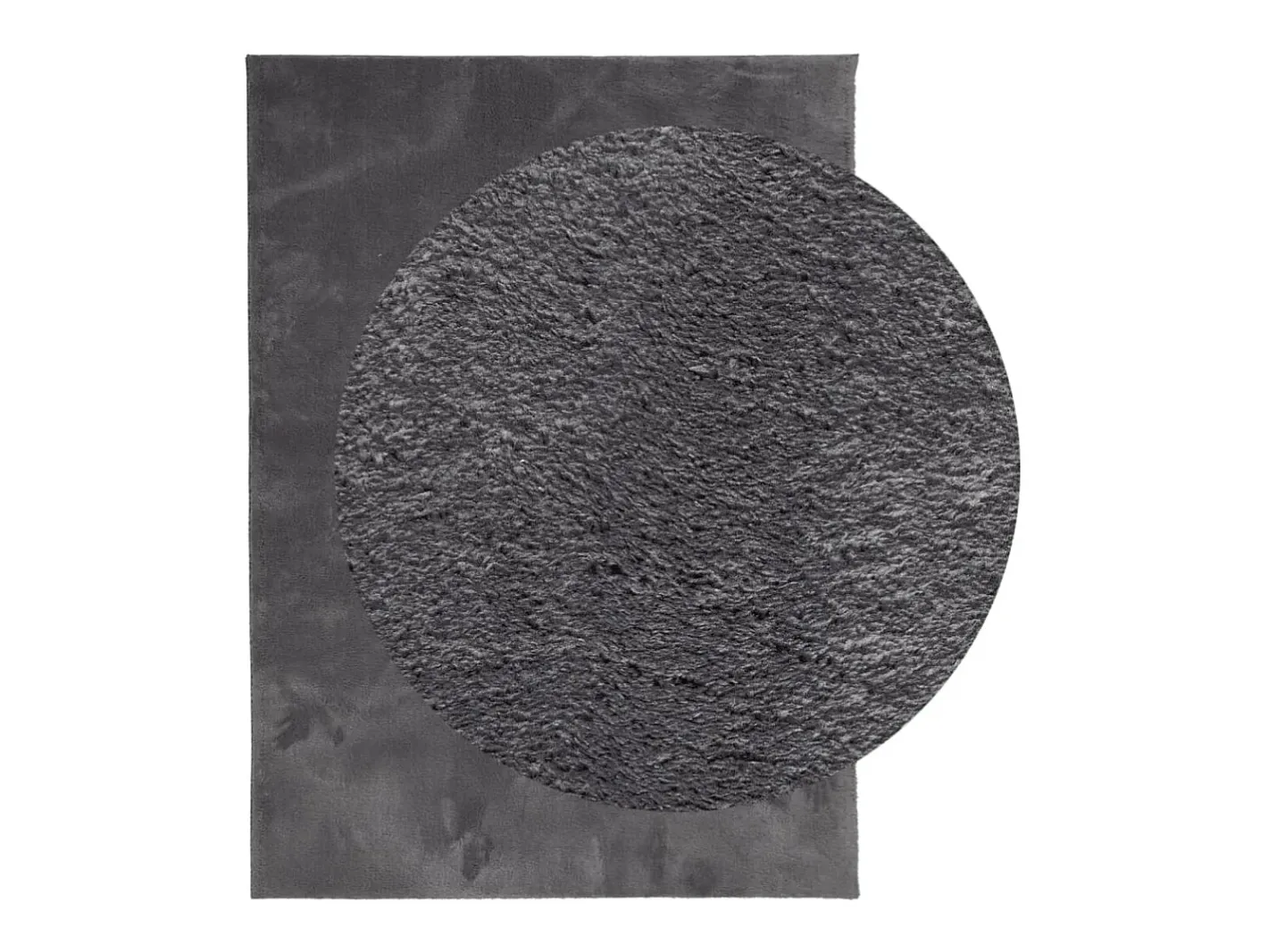 Alfombra de pelo corto suave lavable HUARTE antracita 160x230cm ES19400 Gris antracita Clearance