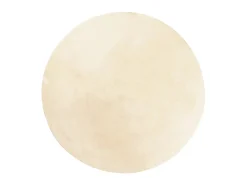 Hot Alfombra de pelo corto suave lavable HUARTE Ø 120 cm ES31810 Crema
