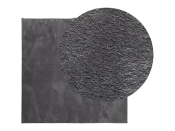 Alfombra de pelo corto suave lavable HUARTE antracita 120x120cm ES82907 Gris antracita Online