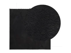 New Alfombra de pelo corto suave lavable HUARTE 200x200 cm ES36577 Negro