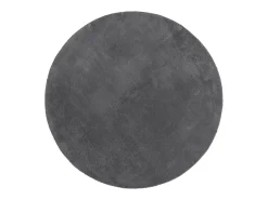 Hot Clicnbuy Alfombra de pelo corto suave y lavable Ø 160 cm Gris antracita