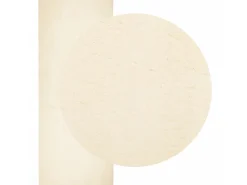 Outlet Alfombra de pelo corto suave lavable HUARTE 80x200 cm ES33541 Crema