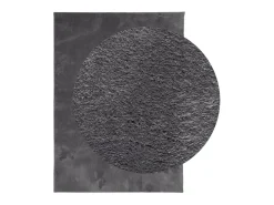 Alfombra de pelo corto suave lavable HUARTE antracita 200x280cm ES74059 Gris antracita