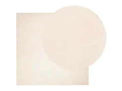 Alfombra De Salón-Alfombra de pelo corto suave lavable HUARTE 200x200 cm ES22174 Beige
