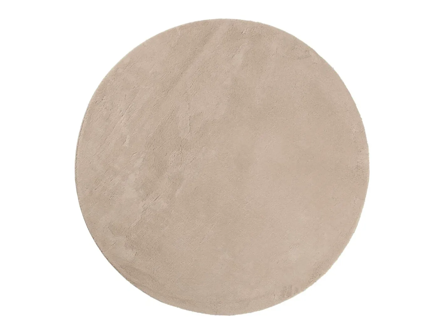 Clicnbuy Alfombra de pelo corto suave lavable HUARTE arena Ø 200 cm Marru00f3n