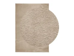 Best Alfombra de pelo corto suave lavable HUARTE arena 160x230 cm ES39652 Marru00f3n