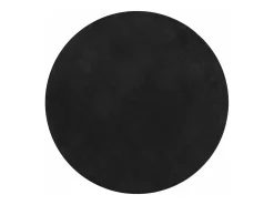 Clicnbuy Alfombra de pelo corto suave lavable HUARTE Ø 160 cm Negro Hot