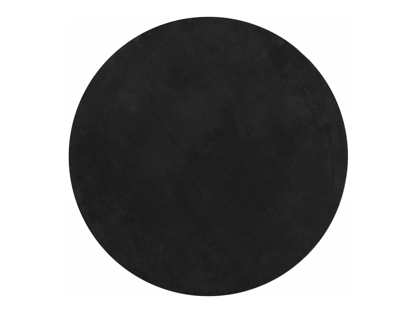 Clicnbuy Alfombra de pelo corto suave lavable HUARTE Ø 160 cm Negro Hot