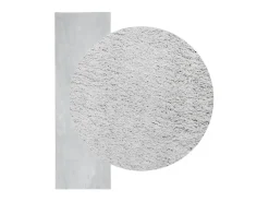 Alfombra De Salón-Alfombra de pelo corto suave lavable HUARTE 80x250 cm ES24278 Gris