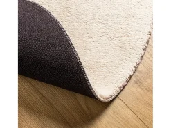 Discount Alfombra de pelo corto suave lavable HUARTE Ø 120 cm ES76155 Beige