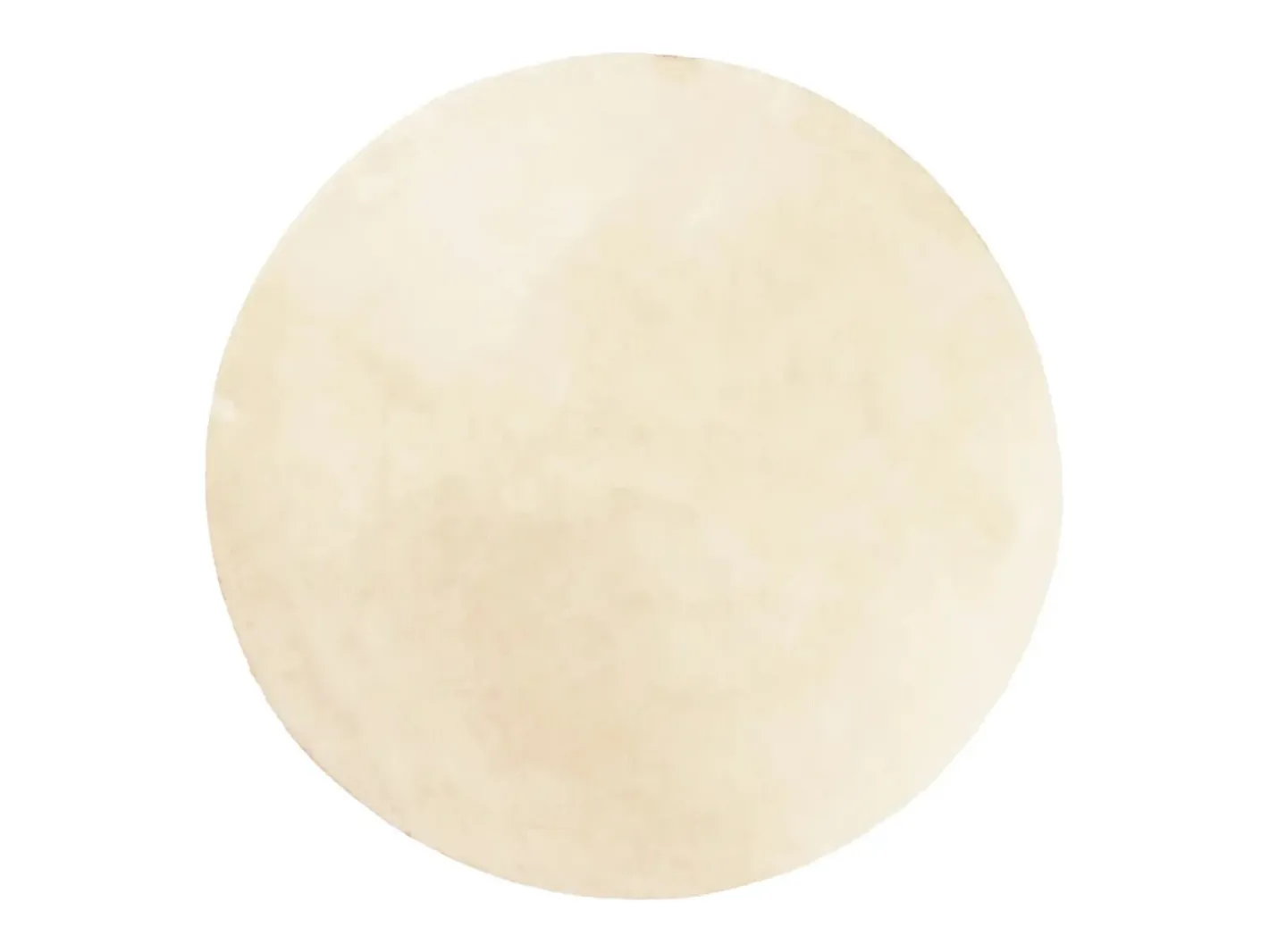 Clicnbuy Alfombra de pelo corto suave lavable HUARTE Ø 160 cm Crema Best