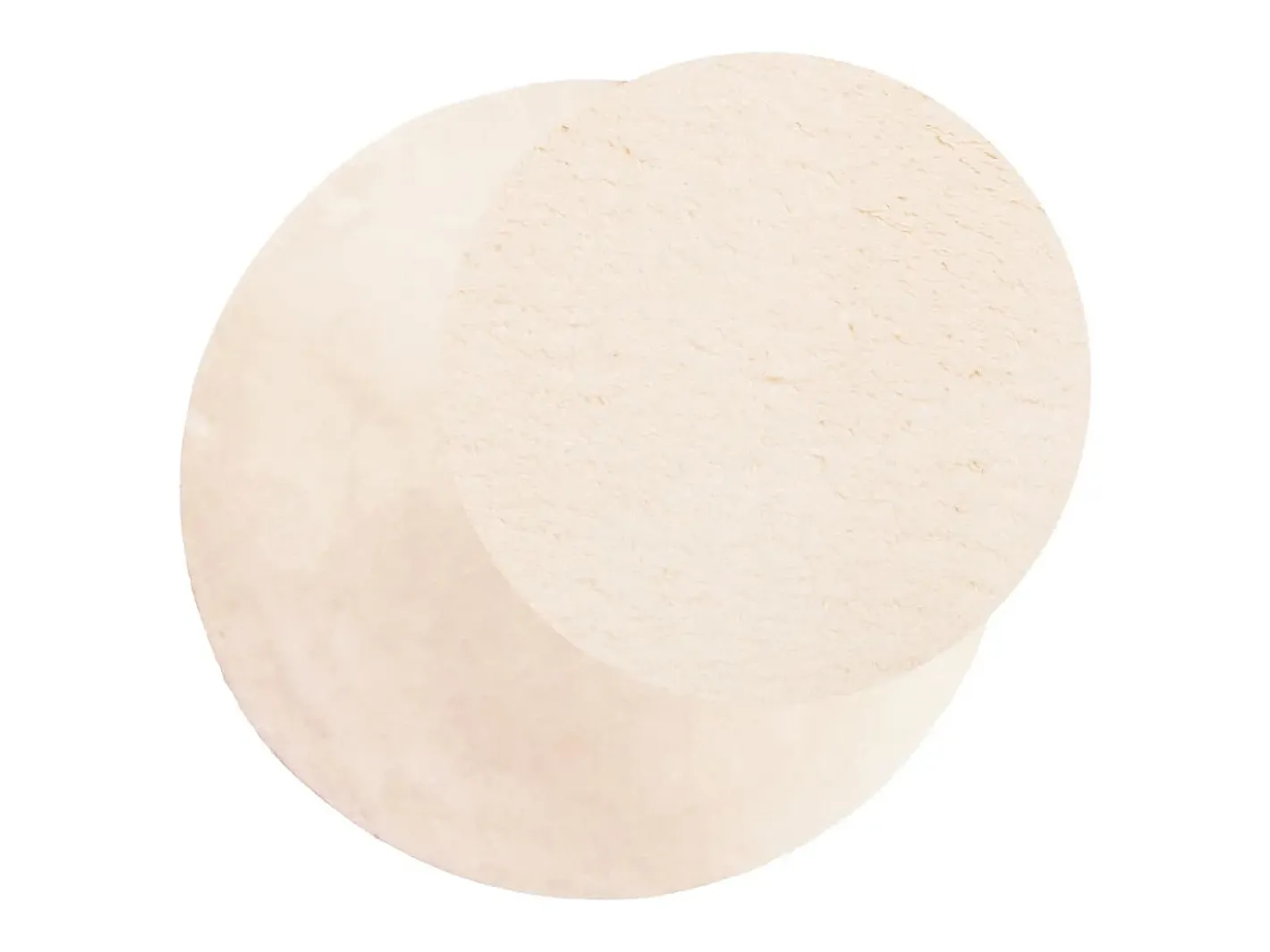Clicnbuy Alfombra Redonda-Alfombra de pelo corto suave lavable HUARTE Ø 80 cm Beige