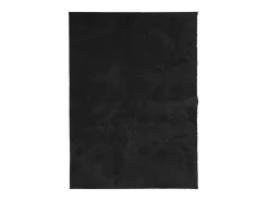 Alfombra de pelo corto suave lavable HUARTE 140x200 cm ES67252 Negro