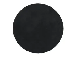 Online Alfombra de pelo corto suave lavable HUARTE Ø 160 cm ES37515 Negro