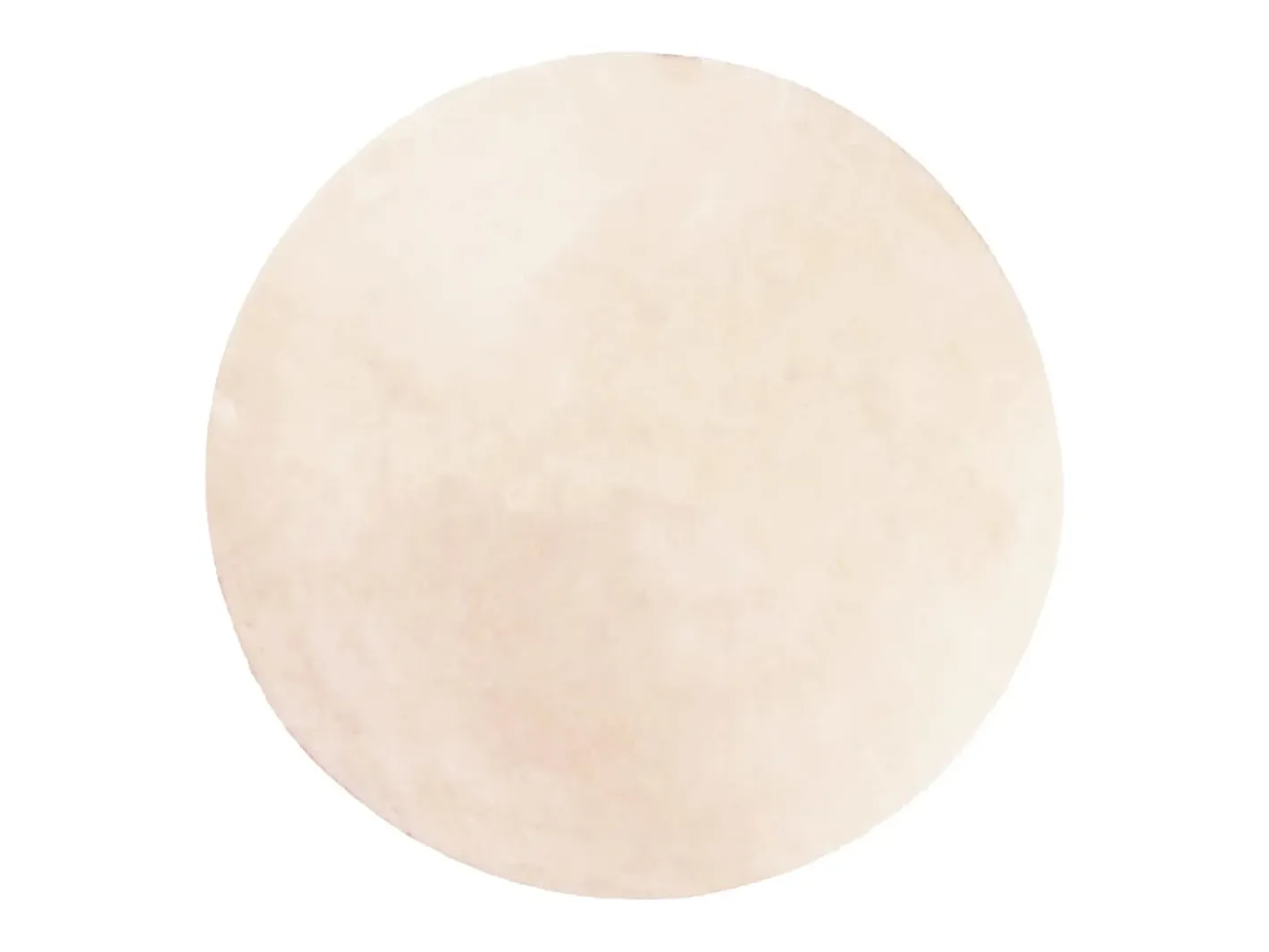 Clicnbuy Alfombra de pelo corto suave lavable HUARTE Ø 120 cm Beige