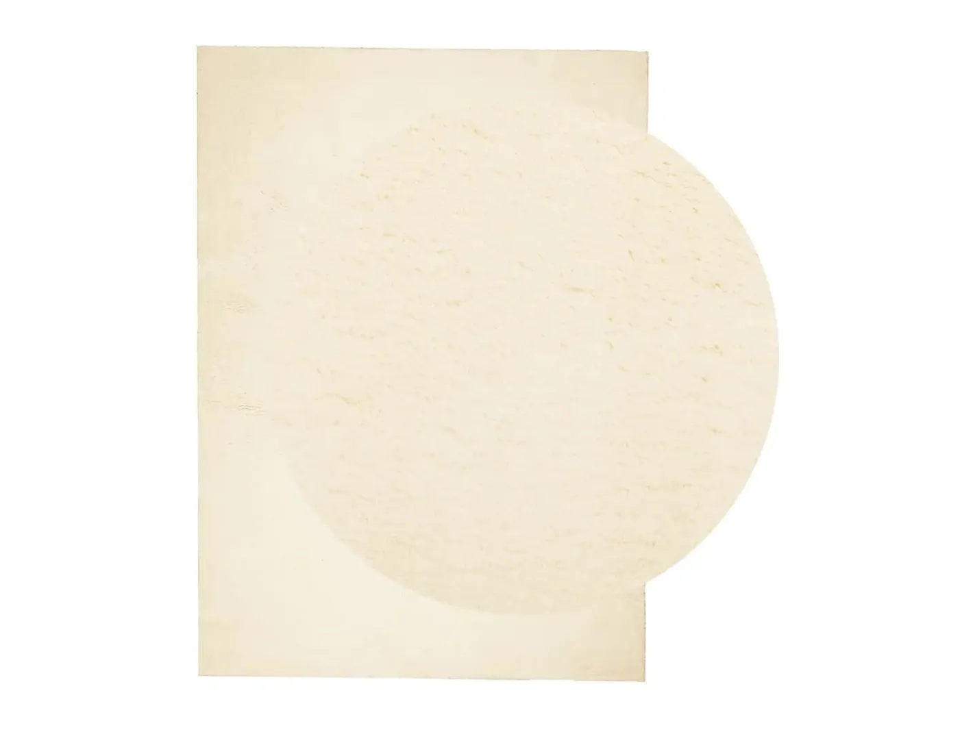 Alfombra de pelo corto suave lavable HUARTE 240x340 cm ES53501 Crema Clearance