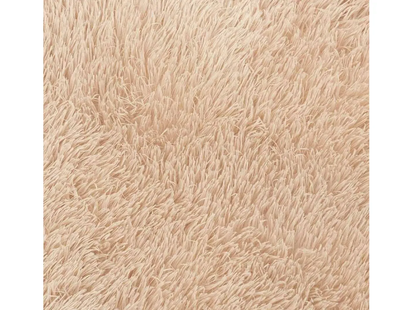 Alfombra De Cocina|Alfombra Redonda-Alfombra de pelo largo NAVARRA 160x160 cm poliéster Beige