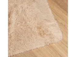 Discount Alfombra de pelo largo NAVARRA 240x240 cm poliéster Beige