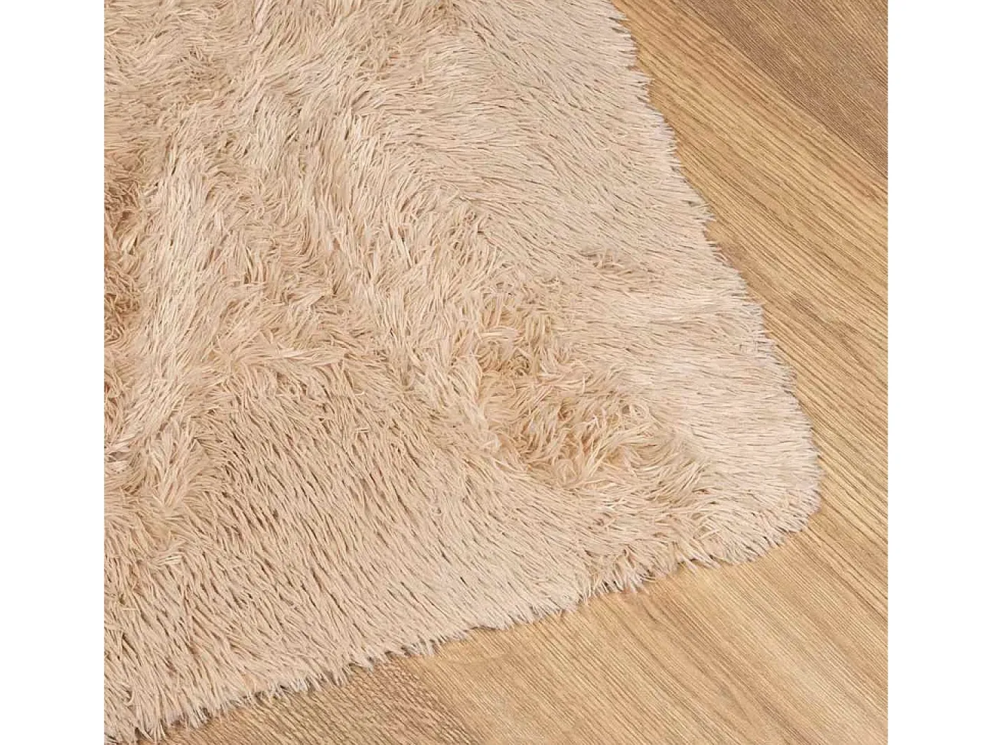Discount Alfombra de pelo largo NAVARRA 240x240 cm poliéster Beige