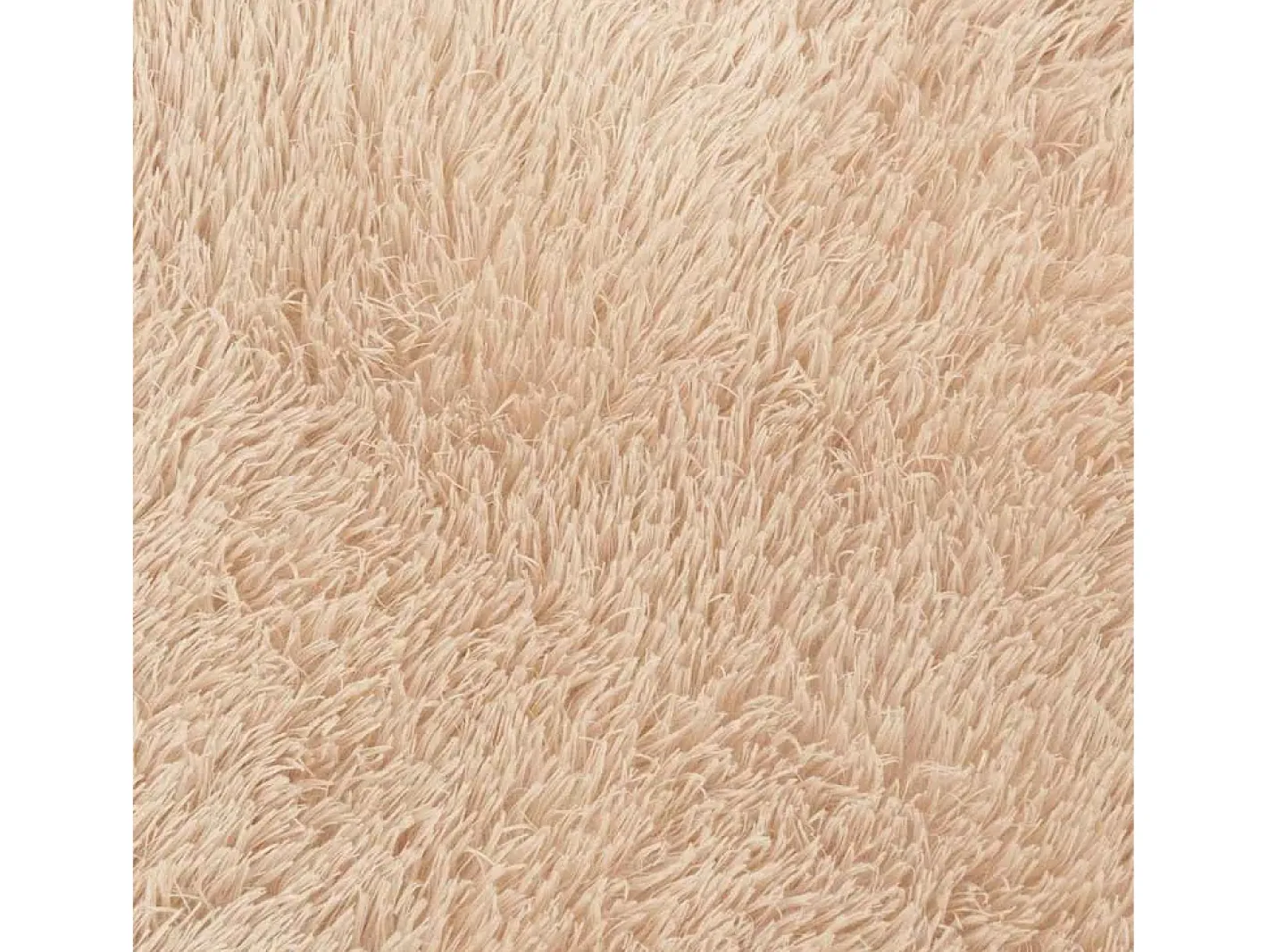 Alfombra De Cocina|Alfombra Redonda-Alfombra de pelo largo NAVARRA 160x160 cm poliéster Beige