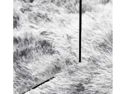 Alfombra de pelo largo plata NAVARRA 80x150 cm Gris Clearance