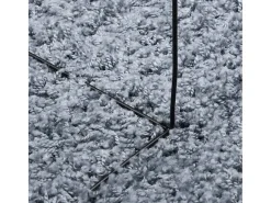 Clicnbuy Alfombra de pelo largo moderna Ø 200 cm Azul