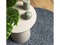 Clicnbuy Alfombra de pelo largo moderna Ø 200 cm Azul
