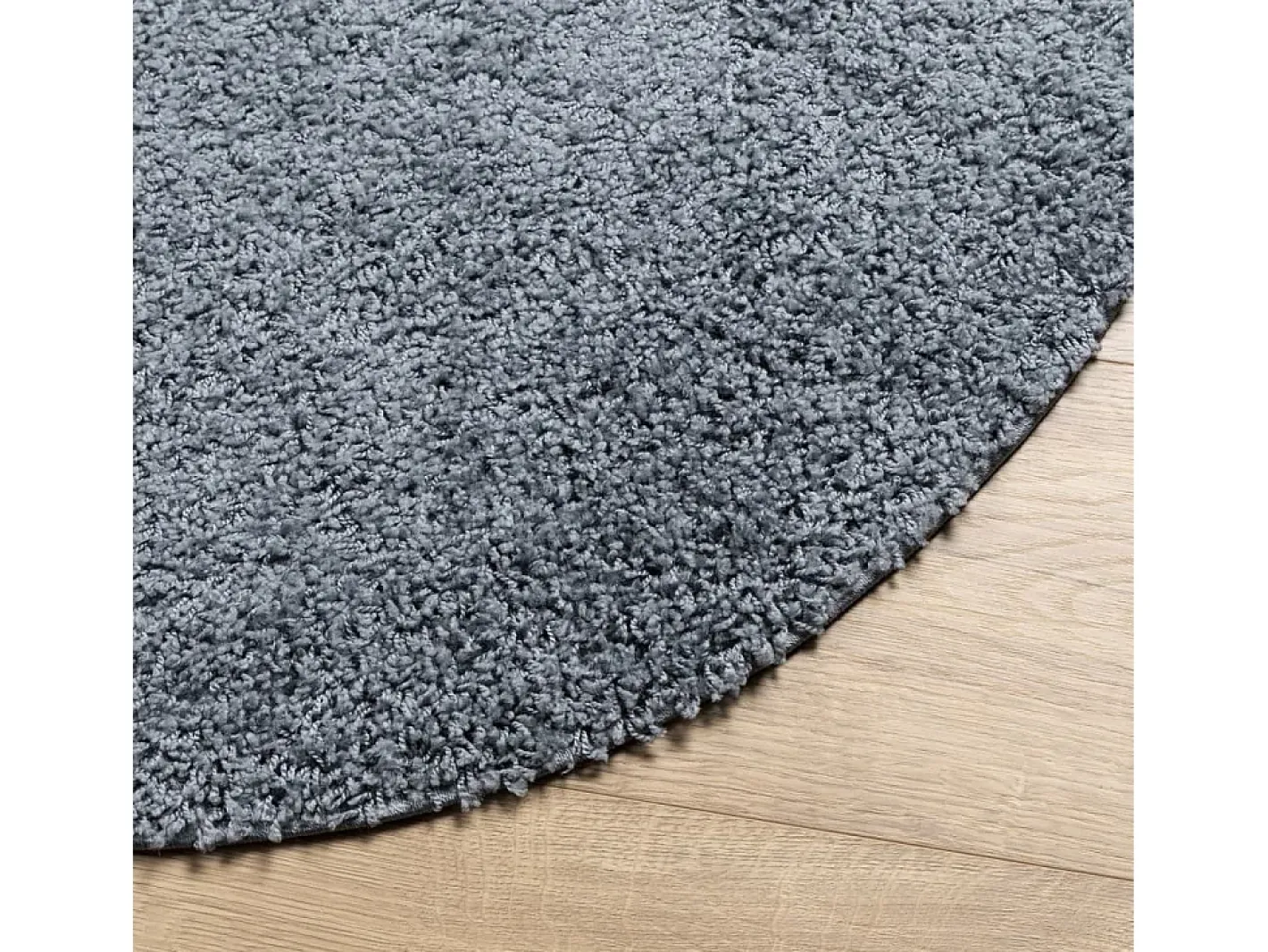 Clicnbuy Alfombra de pelo largo moderna Ø 200 cm Azul