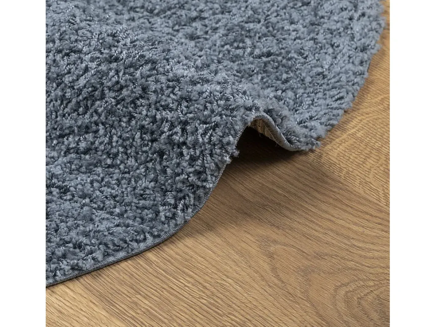 Clicnbuy Alfombra de pelo largo moderna Ø 200 cm Azul