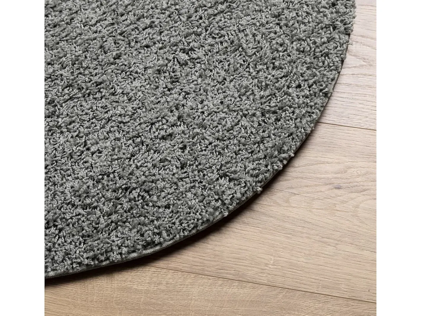 Outlet Clicnbuy Alfombra de pelo largo moderna Ø 120 cm Verde