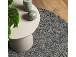 Outlet Clicnbuy Alfombra de pelo largo moderna Ø 120 cm Verde