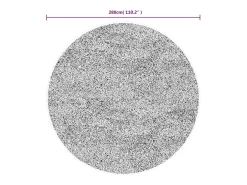 Hot Clicnbuy Alfombra de pelo largo moderna Ø 280 cm Azul