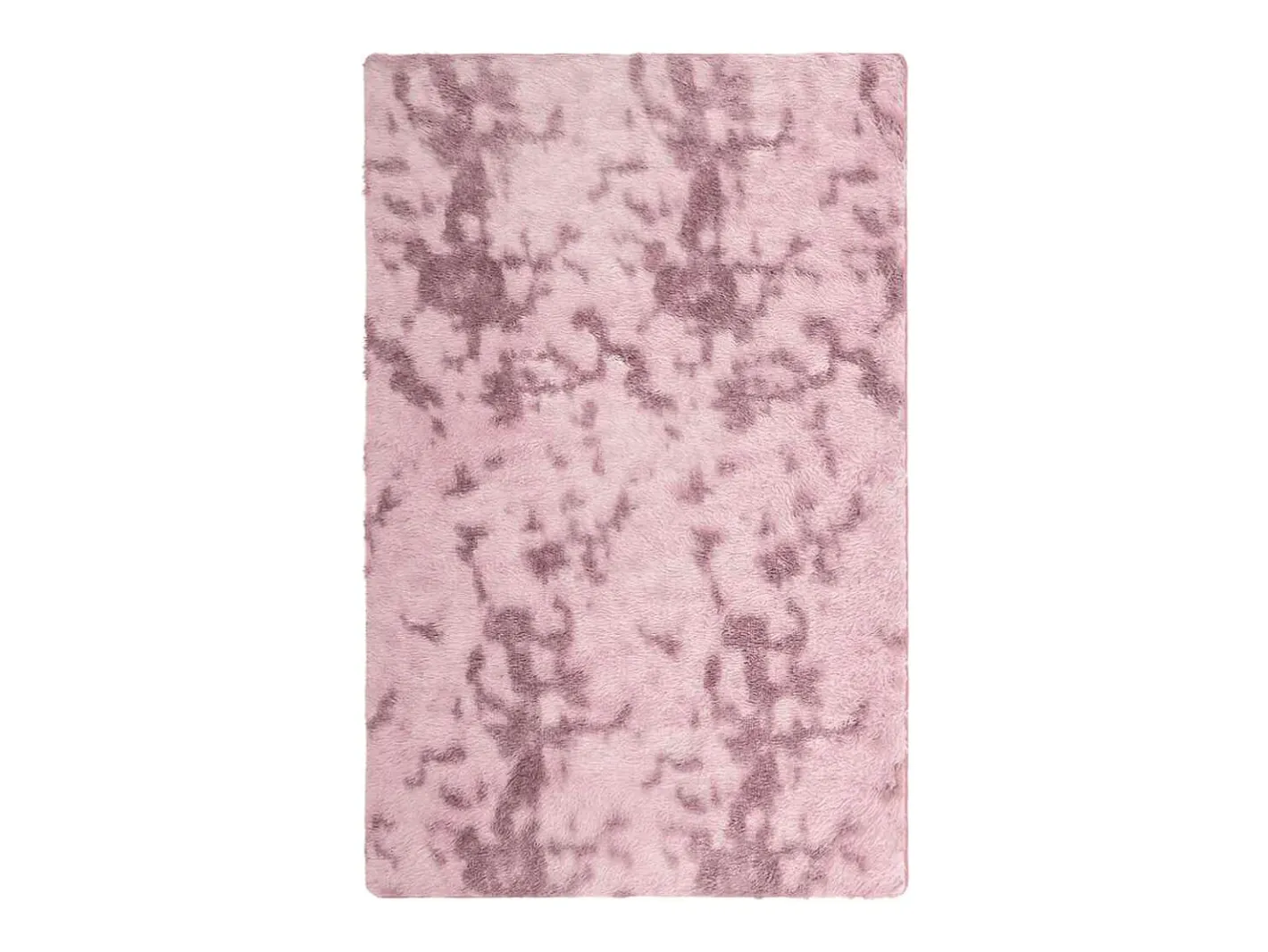 Alfombra De Cocina-Alfombra de pelo largo NAVARRA empolvado 130x200 cm Rosa