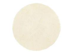 New Alfombra de pelo largo NAVARRA color crema 240x240 cm poliéster Blanco
