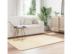 Alfombra de pelo largo NAVARRA crema 120x170 cm poliéster Blanco Best